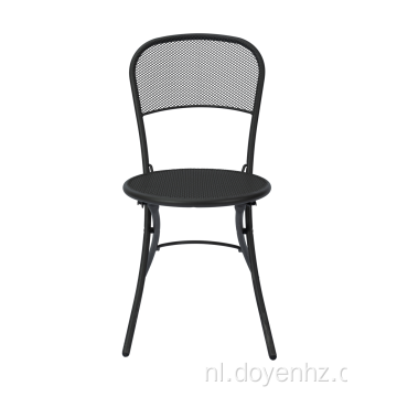 Buiten metalen opvouwbare mesh stoel